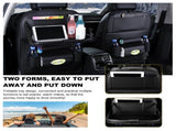 Car Back Seat Organizer with Foldable Table Tray Universal Rear Seat Storage Bag, Multi-Pocket V1107-CS-QCZYKBSNDH
