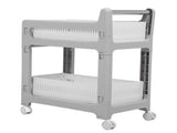 Storage Trolley Sliding Drawers Rolling Utility Cart with Universal Wheel for Kitchen Bathroom V1294-YM0901-3117240251211
