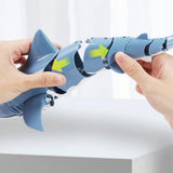 2.4G Remote Control Shark Toy RC Simulation Shark for Swimming Pool Blue V1263-JX-7293-1