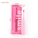 Pink 3 Modes Sonic Electric Toothbrush with Smart Timer - IPX7 Waterproof, 60 Day Battery Life, V888-ELOSUNG56305-1