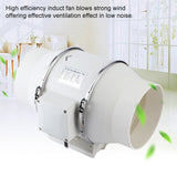 High Efficiency Inline Duct Fan Air Extractor Bathroom Kitchen Ventilation System 80W V1294-YM0901-DE-JY10737-02