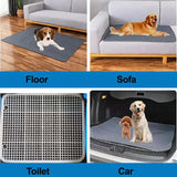 2 PCS Washable Waterproof Pet Pad -Non-Slip, Absorbent, Reusable Mat for Dogs and Cats XL V888-ELOSUNG10425