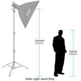 Hridz Stainless Steel 2.8m Heavy Duty Light Stand for Studio Softbox Bowen Lights Photography Studio V571-32850535469