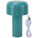 USB Mushroom Light Modern Simple Blue Mushroom USB Rechargeable Desk Lamp Small Night Light for Bar V1294-YM0716-3119220111111