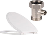 Premium Elongated Toilet Seat with Bidet T Adapter V1258-DP02-C-838