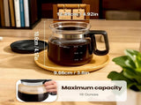 16 Oz Glass Mug Pot Style, 2025 New Mini Heatproof Large Capacity Clear Cup Mini V1258-DP02-C-2523