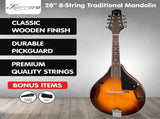 Karrera Traditional Mandolin Guitar - Sunburst MDL-TDT