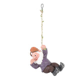 Gnome Figurine Resin Vivid Funny Realistic Climbing Gnome Statue for Home Garden Courtyard Violet V1294-YM0901-3111250053711