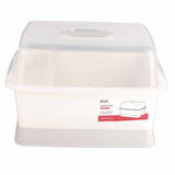 Dish Drainer Minimalist Dustproof Space Saving Dish Drying Bowl with Lid for Home Kitchen M V1294-YM0716-3118220114211