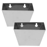 Wall Mount Bottle Cap Catcher in Silver Stainless Steel for Home Use 2pcs V1369-AZ3-W-20806