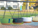 Hanging Double Chain Hanging Basket Planter Home Balcony Indoor Automatic Water Absorbing Basin V1294-YM0626-230208LD01-2