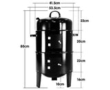 Wallaroo 3-in-1 Charcoal BBQ Smoker BBQ-DS13