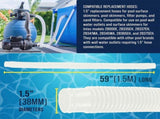 Swimming Pool Filter Connection Pipe Durable PE Plastic Drainage Hose for Sand Filter Systems V1192-AZ-W-24149