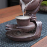 Backflow Incense Burner Indoor Smoke Waterfall Incense Holder Creative Ceramic Incense Burner V1192-AZ-W-26021
