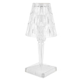 LED Crystal Table Light Transparent Prism Dimmable Desk Lamp USB Charging Bedside Decor V1294-YM0901-3119210121111