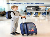 Kids Luggage Set, 2 Piece, 45.7 cm Hardside Rolling Wheels Suitcase with Hard-Shell Backpack, V952-2JTETXLX2PCSJ0HWG001V0