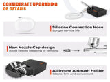 Airbrush Kit Dual-action Airbrush System Compressor Art Nail Makeup Model V952-GBTZAGIDH60H8NXJUV3
