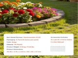 Fake Stone Landscape Edging 1180 x 95 x 57 mm Lawn Edging Fade-Resistant Beige V952-RZSPZXCCMH00QCRMMV0