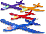 4PCS Flashing Glider Plane, Colored led Lights Play at Night, Foam Airplane Have 2 Flight Mode, The V1366-AZ2-W-13270