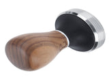 58mm Stainless Steel Flat Coffee Tamper Powder Pressed Hammer with Height Adjustable Wooden V1294-YM0901-3118200176412