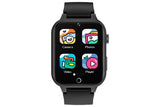 Kids Smart Watch Touch Screen Elastic Strap Smartwatch With Video Camera Pedometer-Black V1263-JX-7641-3