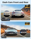 4K Black Dash Cam with 5.8GHz WiFi, GPS, Front & Rear Recording, 24-Hour Parking Mode, 64GB Card V178-59110