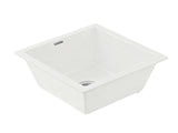 Cefito Kitchen Sink 38x38cm Granite Stone Sink Single Bowl White SINK-STONE-A-3838-WH