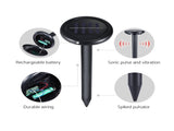 Gardeon Snake Repeller 12X Ultrasonic Solar Powered SR-SNAKE-NA-12