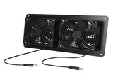 12V 20W Solar Powered Fan Kit Monocrystalline Silicon 3W Dual Cooling Fan for Car Greenhouse V1294-YM0521-3114230026411