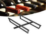 Wall Mounted Red Wine Bottle Holder Rack Storage Shelf for Household Kitchen Bar Decor2 Bottle V1294-YM0718-3115200131111