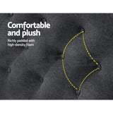 Artiss Bed Head Headboard Queen Size Fabric - CAPPI Charcoal BFRAME-H-CAPPI-Q-CHAR