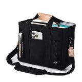 Black Large Capacity Multi-Compartment Tote Bag - Stylish and Versatile for Women, Ideal for V888-ELOSUNG17064