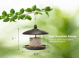 Metal Roof Bird Feeder - Chew Proof for Outdoor Hanging Wild Bird Seeds V1107-134-04161