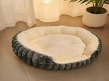 Pet owners are searching Winter thick rabbit fur pet bed, ultimate cold-proof warmth solution V1232-MW003