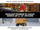 Baumr-AG 40V Battery Powered Material Handling Dumper Wheelbarrow Motorised Electric, 300kg Capacity V219-GDTPBWBM1MEA