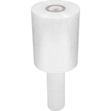 White PE Stretch Wrap Roll with Handle for Secure Luggage Wrapping and Moving Supplies V1370-AZ4-20823