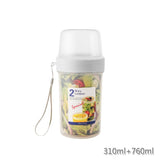 Portable Cereal Cup Breakfast On The Go Cups Sealed Double Layer Food Storage Containers for Yogurt V1370-AZ4-06012