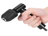 Right Angle Drill Attachment Adapter 90 Degrees Drilling Extension Chuck Tools Black V1294-YM0718-3111200273711
