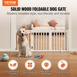 VEVOR Free Standing Dog Gate, 24" H x 60" W Freestanding Pet Gate, 3 Panels Foldable Dog Gate for V952-KZDMZCWMBSMZ75YGXV0