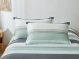 Stripe Bellagio Serenity Quilt / Doona / Duvet Cover set V745-AQ081979K3