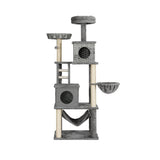 i.Pet Cat Tree 169cm Tower Scratching Post Scratcher Wood Bed Condo House Rattan Ladder PET-CAT-RATTAN02-GR