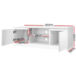 Artiss TV Cabinet Entertainment Unit 120cm White Anita FURNI-C-GBTV-120-WHITE