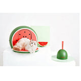 Vetreska Fruity Portable Cat Kitty Toilet Litter Box Tray House Lid Scoop Set Watermelon V610-VK10-WM