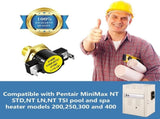 471587 115-degree ahrenheit Hi-Limit Thermostat Replacement or Pentair MiniMax Pool and Spa Heater V1259-DP01-F-356