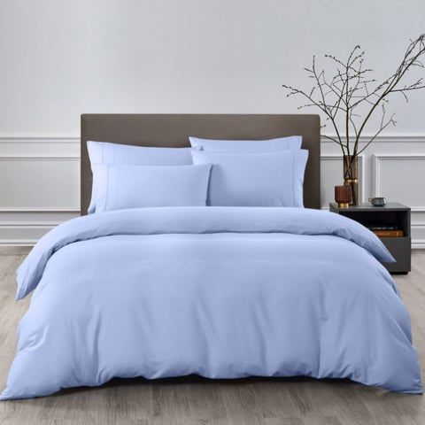 Royal Comfort Bamboo Cooling 2000TC Quilt Cover Set - Queen-Light Blue ABM-10001248