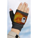 Portable Heating Gloves ElectricFingerless Heating Writing Gloves for Students,Hand Warmer for V1192-AZ-W-3279