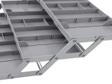 Foldable Expandable Desk Organizer Double Row Multi Level Drawer Organizer Tray for Jewelry Cosmetic V1294-YM0901-3117240180812