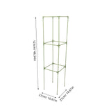 Weather Resistant Fiberglass Tomato Stakes with Square Trellis Frame for Garden Support, 1 Set V1370-AZ4-10806