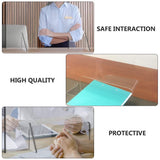 Clear Sneeze Guard Board for Countertop Protective Shield for Safe Interaction V1366-AZ2-W-14030