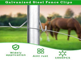 100Pcs T Post Wire Clips T Post Clips T Post Clips Fencing Clips for Securing Galvanized Steel V1369-AZ3-W-16262